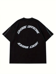 Hearujoy Hip Hop Oversize Letters Short Sleeve T-Shirt