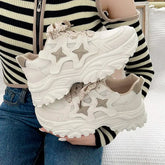 YICKYUE - Simple Platform Sports Shoes Woman Fashion Autumn Korean Style Sneakers Women Casual Versatile Breathable Female Shoes