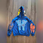 Hearujoy American New Y2K Cartoon Street Hip Hop Trendy Top Men's and Women's Same Loose Pullover Sweater