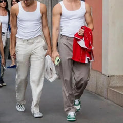 HEARUJOY - Mens Tight Elastic Knitted Vest Summer New Fashion Personality Sexy Simple Shaping American Solid Color Tank Top For Men