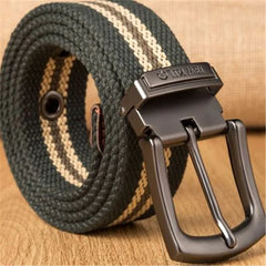 HEARUJOY - Weave canvas belt men military workout Casual Jeans Brand Belt Young student needle Buckle-Belt Male Tactical waist Belt