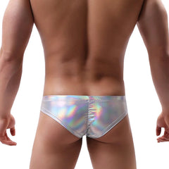 Hearujoy Male Underwear Imitation Leather Ropa Interior Hombre Shiny Gay Sexy Underwear Underpants Briefs Men Slip Homme Cuecas