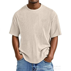 HEARUJOY - New Men's Summer Short-sleeved T-shirt, Casual and Versatile Round-neck Thin Top