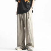 HEARUJOY - Y2K Men Streetwear Cargo Pants Korean Cotton Line Trousers Men Wide Leg Pants Solid Color Loose Joggers Baggy Harem Pants