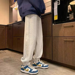 HEARUJOY - Plain Male Sports Pants Joggers Fashion Y2k Autumn Winter Essential Casual High Quality Harajuku Harem Trousers Men's Sweatpants