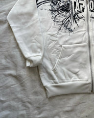 HEARUJOY - Retro Tapout Zipper Oversized Hoodies Women Hip hop Fashion Sweater American Vintage Y2k Tops Couples Harajuku Gothic Streetwear