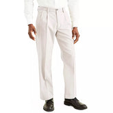 HEARUJOY - Autumn Outdoor Casual Pants Mens Vintage Solid Color Loose Straight Trousers For Men Daily Leisure Pleated Pants