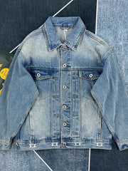 HEARUJOY - Plus Size 4XL Men's Denim Jacket Autumn/Winter 2025 New Arrival Trendy Brand Premium Plus-Size Retro Lapel Jacket Men's Top