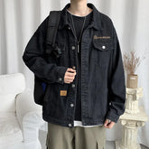 HEARUJOY - Denim Handsomet Autumn Men's Trendy Ins Versatile Loose Jacket Top