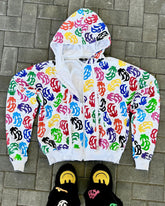 Hearujoy Y2K New Zipper Hoodie Fashion Sticky Diamond Design Hoodie American Hip Hop Harajuku Long Sleeve Sweatshirt Couple's Streetwear