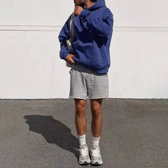 Hearujoy Mens Casual Hoodie Fashion High Street Printed Graffiti Letter American Style Y2K Hip-Hop Loose Pullover Spring And Autumn