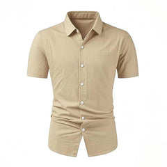 HEARUJOY - Office Work Shirt Formal Business Shirt Casual Wear Casual Holiday Dress Shirt Casual Dress Shirt Cotton Polyester Blend