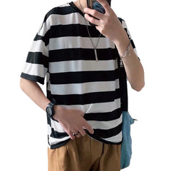 HEARUJOY - Brand New Men Sweatshirt Sweatshirt Korean Style Top Men's Casual Wear Polyester Spandex Fabric Regular Length T-shirt