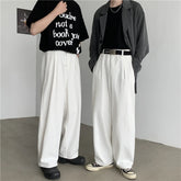 HEARUJOY - Baggy Jeans Men Oversized Casual Wide Leg Jeans Men Streetwear Korean Loose Straight White Jeans Mens Denim Trousers S-3XL