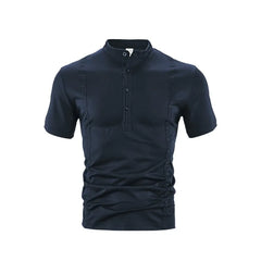 HEARUJOY - Men's New Summer Polo Shirt Short Sleeve Fashionable Casual T-shirt Top