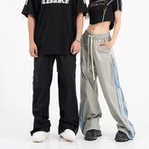 Hearujoy Baggy Sweatpants Men Wide Leg Pants Sports Tracksuit Zipper Slit Oversize Joggers Trousers Male Casual Streetwear