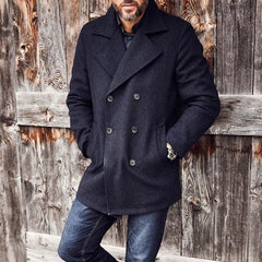 HEARUJOY - American Street Fashion Casual Mid-Length Jacket Mens Coat Autumn And Winter New Style Trend Slim All-Match Windbreaker For Men