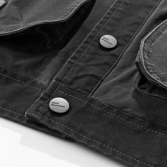 HEARUJOY - American Heavy Cargo Men's Casual Design Sense Loose Thin Flight Jacket Spring and Autumn New