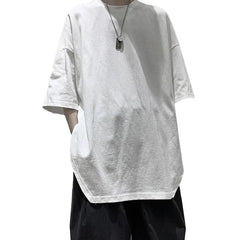 HEARUJOY - Summer T-shirt For Men Men Casual Shirt Casual Pullover Top Half Sleeve Style O-neck Design Regular Length