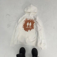 HEARUJOY - American casual skull print exquisite design hooded sweatshirt men's retro classic y2k style street couple big size sweatshirt