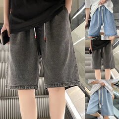 HEARUJOY - Daily Wear Workplace Attire Black Mens Jeans Casual Wear 8 Sizes Available Lightweight Polyester Workplace Suitable