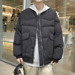 HEARUJOY - Cotton Jacket Men's American Bread Winter Plus Velvet Thickened Warm Cold-resistant Work