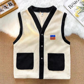HEARUJOY - Oversize Plush Vest Men Patchwork Warm Waistcoat Sleeveless Jacket Coat Autumn Winter Vintage Loose Tank Tops For Fat Man 150KG