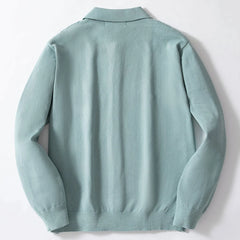 HEARUJOY - Spring And Autumn New Men's Knitted Long-Sleeved Jacket Korean Retro Fashion Trend Casual Simple Loose Breathable Men's Tops