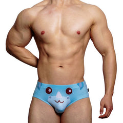 Hearujoy Men's Underwear Underpants Gay Ropa Interior Hombre Cuecas Masculinas Cute Cartoon Underwear Thin Low-Rise Sissy Calzoncillos