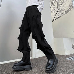 Hearujoy Pleated Male Niche Desgin Harem Pants Men's Soild Color Casual Chic Trousers Korean Fashion Spring Stylish 9A7863