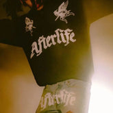 Hearujoy Men's and Women's Same Style Angel Letter Print Cardigan Jacket Loose Zipper Hooded Sweater Harajuku Hip-hop Hoodie