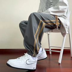 HEARUJOY - Men's Outdoor Printed Trendy Comfortable Straight Leg Pants Are Comfortable Versatile Breathable High-quality Straight Leg Pants