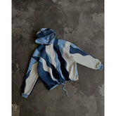 Hearujoy Hip hop Sweatshirts Women Splicing Embroidery Streetwear Frenulum Y2k Harajuku Personality Stripe Patchwork Loose Hoodies women