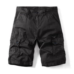 HEARUJOY - Summer New Tactical Cargo Shorts Men Khaki Jogger Cotton Shorts Men Casual Loose Knee Length Pants