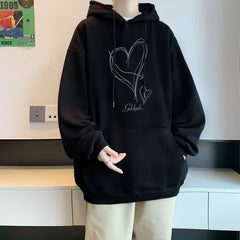 Hearujoy 2024 New American 12 Color Hooded Sweatshirt Spring Men's Wind Couple Sweatshirt Loose Large Size 5XL Casual Clothing