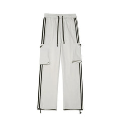 HEARUJOY - Streetwear Men's Pants Harajuku Fashion Joggers Trousers Cargo Pants Elastic Waist Cargo Pants Men Casual Hip Hop Sweatpants Men