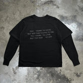 Hearujoy Y2k European and American letters printed cotton top men Gothic Harajuku fashion long-sleeved patchwork hoodie sweatshirt