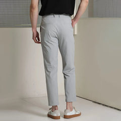 Hearujoy Mens Breathable Casual Straight Pants 2024 New Genderless Fashion Thin Retro Versatile Simple Solid Color Straight Pants Unisex