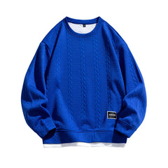 HEARUJOY - Korean Style Teenager Loose Round Neck Sweatshirt Men's Trendy Brand Long-sleeved Pullover Spring Autumn