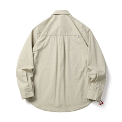 HEARUJOY - Japanese Retro Washed Cotton Work Shirt Men's Stylish Oversized Lapel Long Sleeve Top Versatile Casual Wear for Spring/Autumn