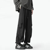 HEARUJOY - Streetwear Hip hop Joggers Pants Men Loose Harem Pants Ankle Length Trousers Sport Casual Sweatpants White Techwear M-2XL