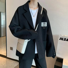 HEARUJOY - Party Men's Suit Jackets Oversize Plus Big Size Male Blazer Coat Single Breasted Clothing Fashion 2024 Elegant Premium