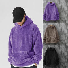 HEARUJOY - Winter New Trade Slim Fit Round Neck Long Sleeve Coral Fleece Casual Base Layer Men