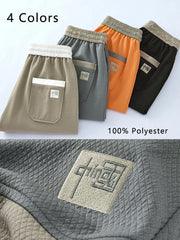 HEARUJOY - Summer Men's Sweat Shorts Plus Size 8XL 7XL 6XL Drawstring Elastic Waist Loose Fit Straight Daily Knit Casual Sport Shorts