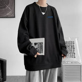 HEARUJOY - Men's Oversized Hoodie White Unisex Autumn Waffle Hoodies Over Size for Men Letter Print 5XL Casual Wear Hoody Male Sweatshirt