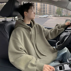 Hearujoy Hooded Sweatshirt Men's New Spring and Fall Simple Pullover Tops Fashion Personality Loose Hoodie Jacket Men Clothing Streetwear