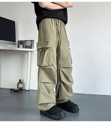 HEARUJOY - Men's Mountain Outdoor Tactical Cargo Pants With 3D Pockets Quick Dry Lightweight Summer Hiking Camping Fishing Workwear Pants