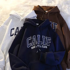 HEARUJOY - Urban Street Style Hoodie Matching Set Unisex Couple Sweatshirt Hip Hop Fashion Winter Fall Pullover For Men Women Trendy Loose