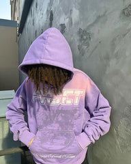 HEARUJOY - Projectcapri graphical hoodies women harajuku oversized sweatshirt grunge hoodie Couples y2k tops goth streetwear gothic clothes