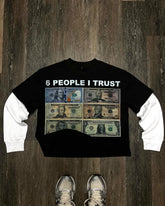 Hearujoy High Street Harajuku vintage print spliced long sleeve hoodie T-shirt Women Y2k new goth hip hop fashion trend couple loose top